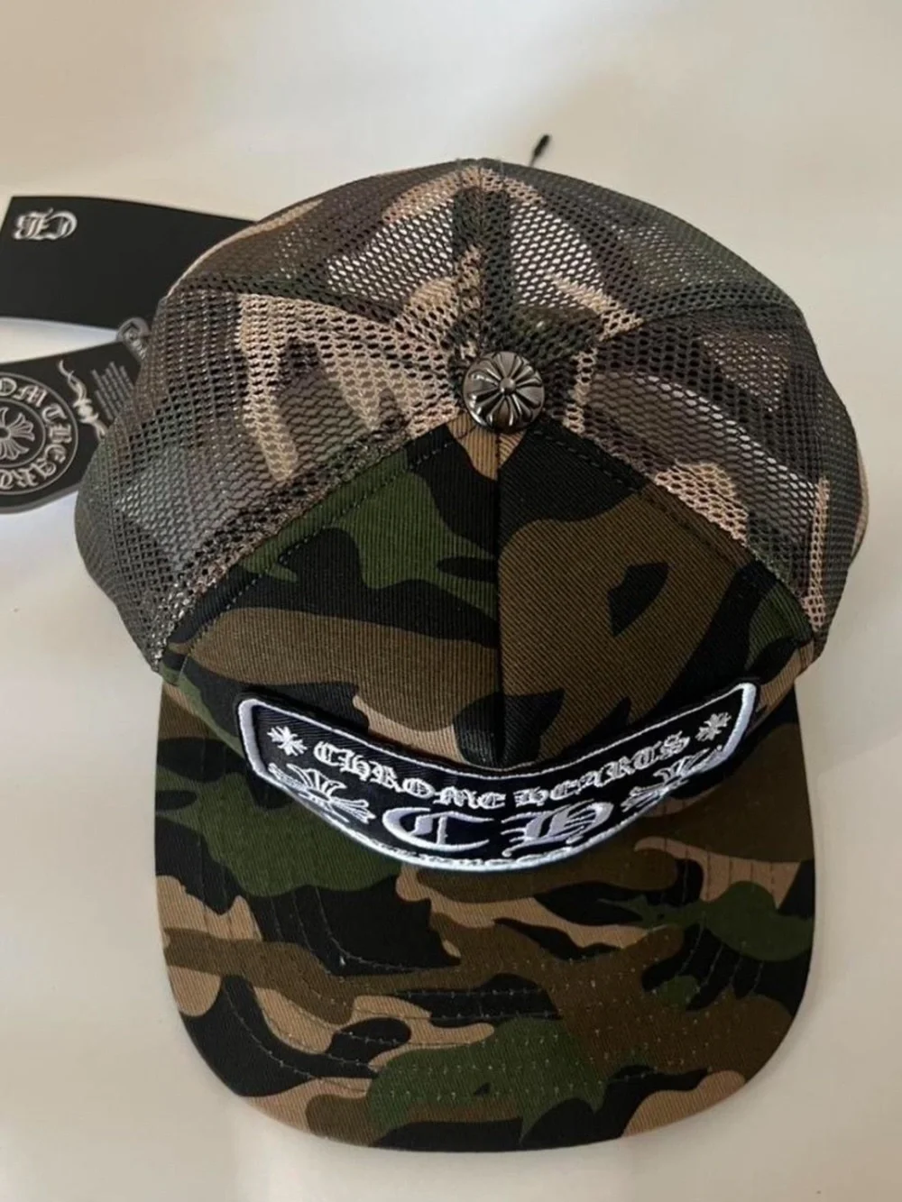 Chrome Hearts Camo Trucker Hat Never Worn  Excellent condition with tags